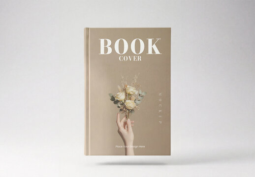 Minimalist Book Cover Mockup Display