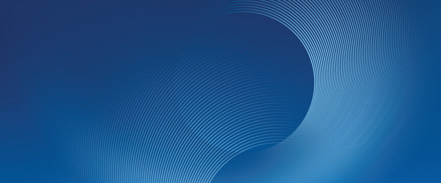 Abstract blue background with glowing curved lines. Shiny blue swirl curve lines design. Spiral lines. Geometric oval pattern.eps10