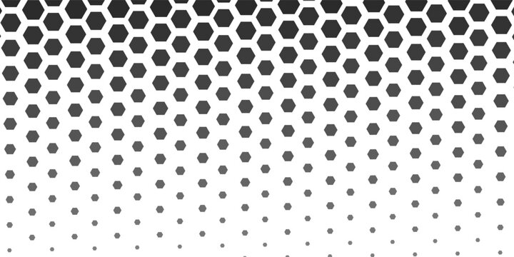 Seamless geometric pattern with hexagon grid line, modern triangle repeats background vector.