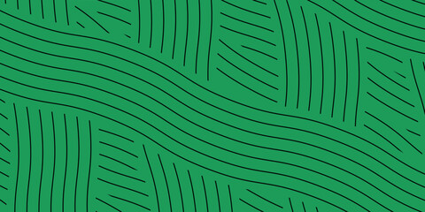 farm green banner, organic abstract background with fields. wavy green lines, natural organic products. ecology background. striped farmer green Pattern © van