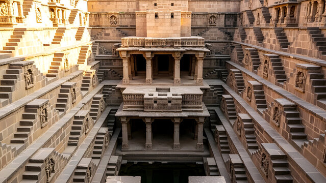 Carved Columns of Rani Ki Vav