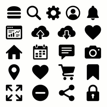 Black icons on white background 4.