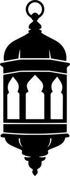 Ornate Lantern Silhouette