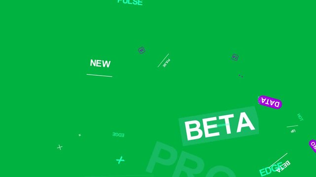 Cyan line starting PRO scaling and tilting BETA sliding DATA drifting showing UI transparent canvas