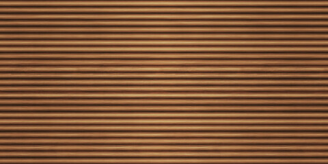 Obraz premium SEAMLESS background of honey brown wooden wall panel, natural wood paneling texture, decorative accent wall or acoustic panel design, repeating pattern.