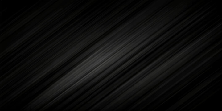 Seamless abstract dark gray and black wallpaper pattern with textured lines and striped metal fabric material design for a vector backdrop illustration