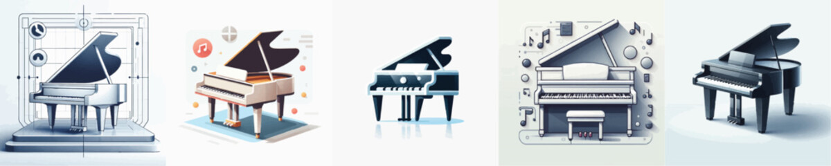 Vector of a piano © FirdianKrisna