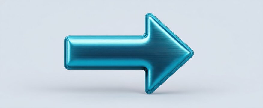 Cool translucent blue y2k arrow cursor graphic with a shiny cyan teal pointer design.