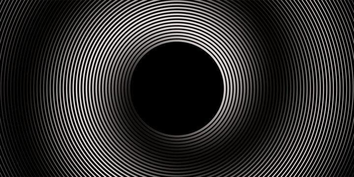 Create a bold look with a centric circle background featuring vector graphics of sound waves.eps,10