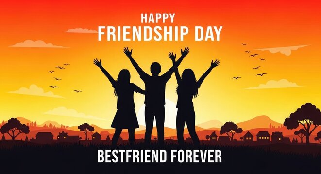 Happy friendship day celebrating bonds with friends best friends forever