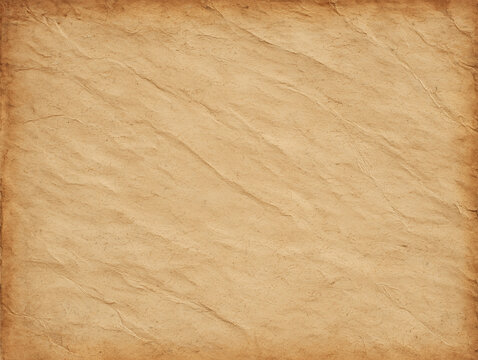 Old crumpled parchment background with grunge texture