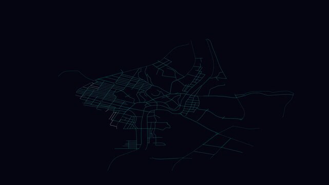 Xinyi, China, City Infrastructure Expansion Animation, Urban Visualization Technology