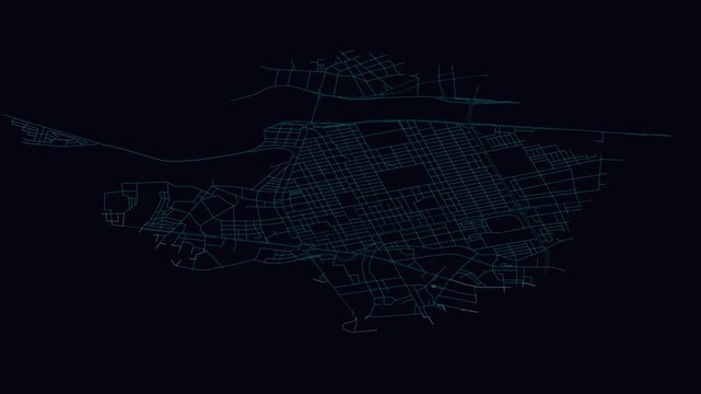 Ulsan, Korea, South, City Infrastructure Expansion Animation, Urban Visualization Technology