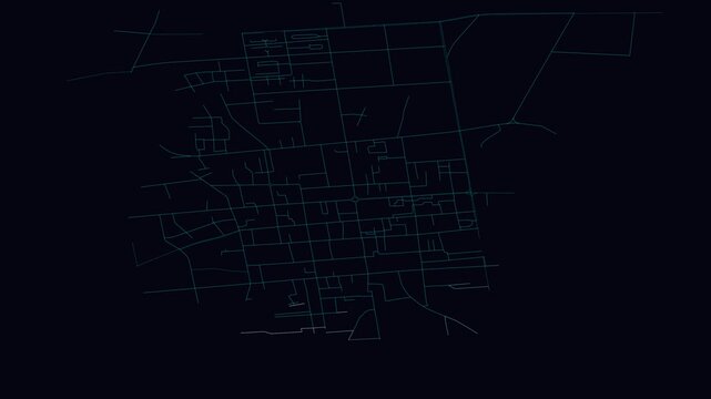 Zhangye, China, City Infrastructure Expansion Animation, Urban Visualization Technology