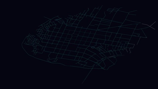 Ufa, Russia, City Infrastructure Expansion Animation, Urban Visualization Technology