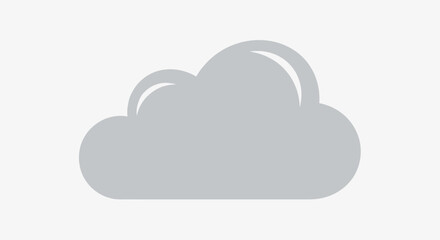 Fototapeta premium A large cloud floats gently in changing weather conditions.