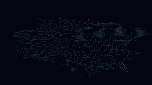 Kisangani, Congo (Kinshasa), City Infrastructure Expansion Animation, Urban Visualization Technology