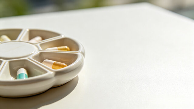 Ceramic pill organizer