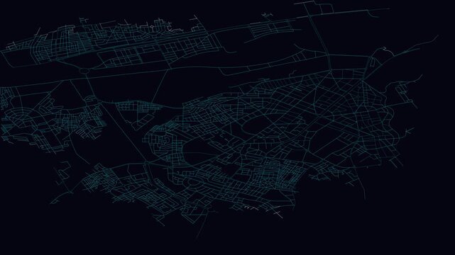F&egrave;s, Morocco, City Infrastructure Expansion Animation, Urban Visualization Technology