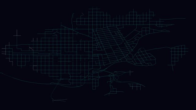 Edmonton, Canada, City Infrastructure Expansion Animation, Urban Visualization Technology