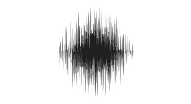Sound wave pattern audio signal.