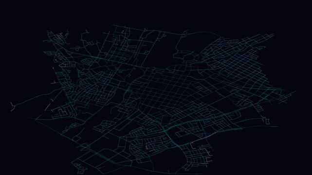 Arequipa, Peru, City Infrastructure Expansion Animation, Urban Visualization Technology