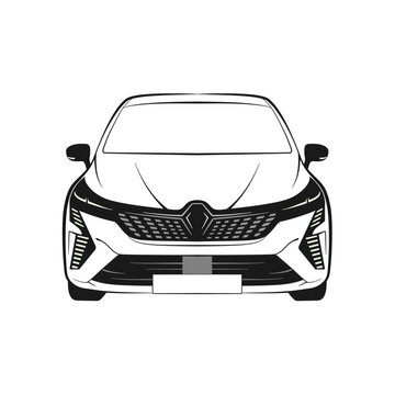 Detailed icon of a Renault Clio V facelifted