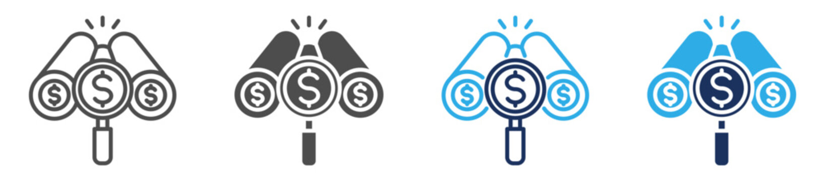 prospecting multi purpose icon set