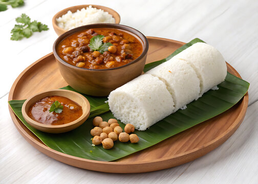Kerala Puttu with Kadala Curry