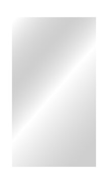 Vertical Glass Screen Overlay with Soft Diagonal Reflection &ndash; Minimal Transparent UI Panel PNG