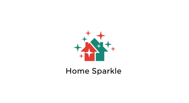 A logo for Home Sparkle cleaning services.