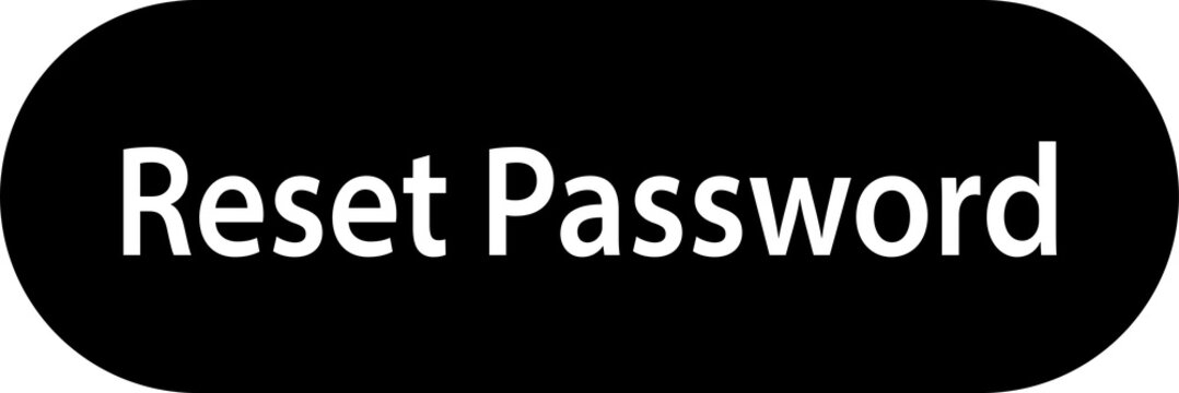 reset password button icon isolated on transparent background