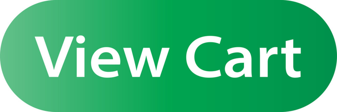 green view cart button for e-commerce shopping isolated on transparent background