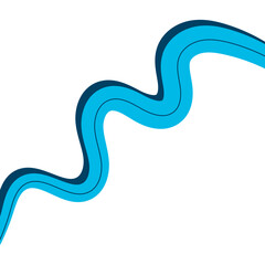 Fototapeta premium Modern Wave Shape