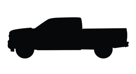 pickup truck silhouette high quality professional detailed modern © SAKINA