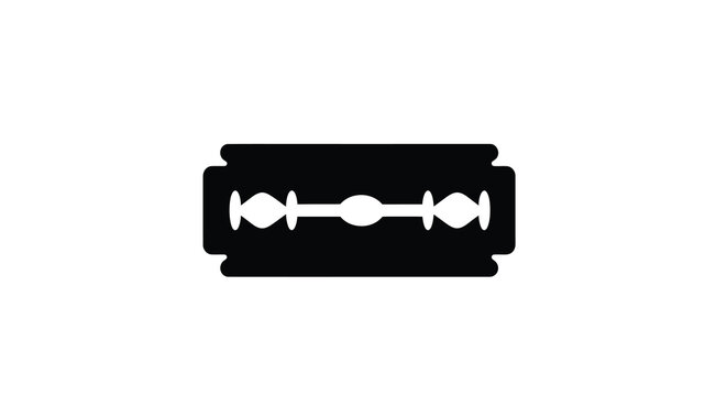 razor blade silhouette high quality professional detailed modern