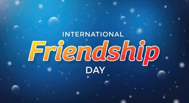 International friendship day celebrating bonds of friendship with a vibrant design