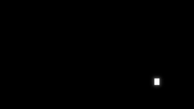 Sequenced digital audio bars animation rising and falling on a black background in a seamless loop