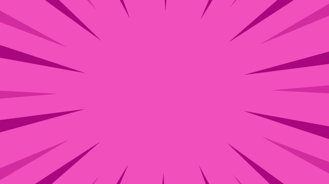 Pink comic background with halftone on animation video