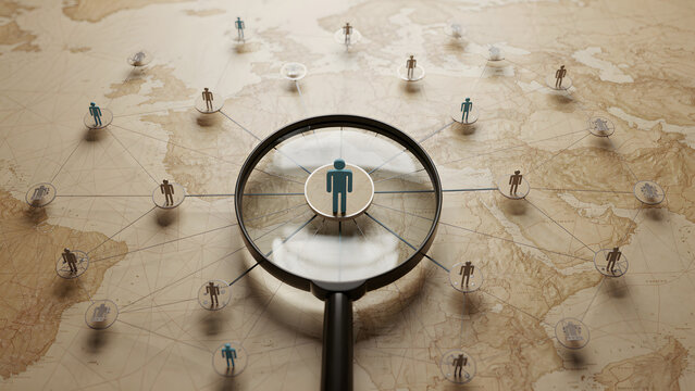 Magnifying Glass Hiring Best Candidate HR Management