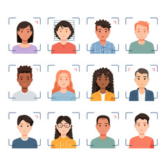 Fototapeta premium Diverse Faces for Biometric Recognition Systems