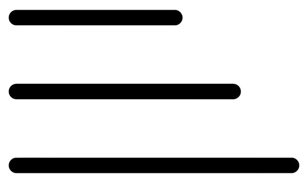 Minimalist Right Aligned Text Paragraph Icon