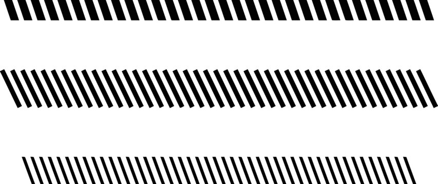 Abstract Diagonal Stripe Pattern Set