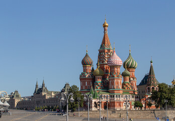 Fototapeta premium Moscow,Russia,Red square,view of St. Basil's Cathedral