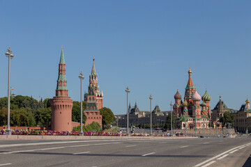 Obraz premium Moscow,Russia,Red square,view of St. Basil's Cathedral