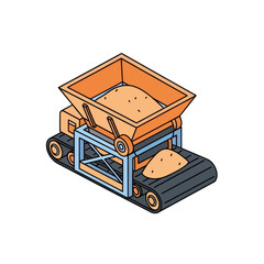 Industrial mining dump truck vehicle. © Gulihperma