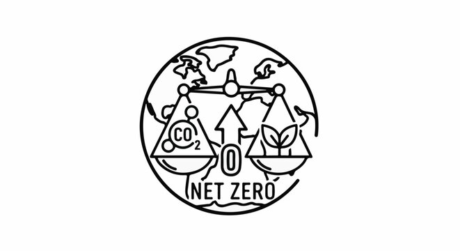 Balancing Earth's atmosphere carbon emissions versus plant growth for net zero
