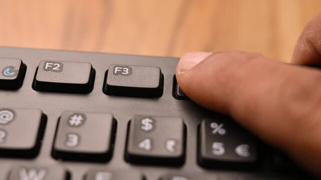 Pressing F4 Key on Keyboard for Close Window Shortcut on Computer