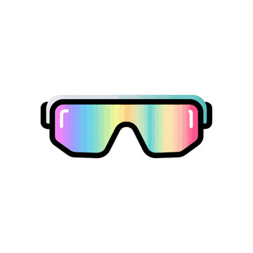Futuristic Rainbow Goggles with Modern Design