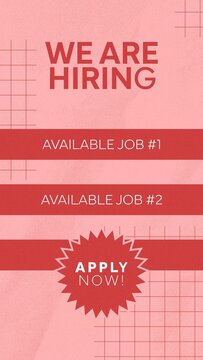 Social Media Story Application Hiring Job (Variable Font)